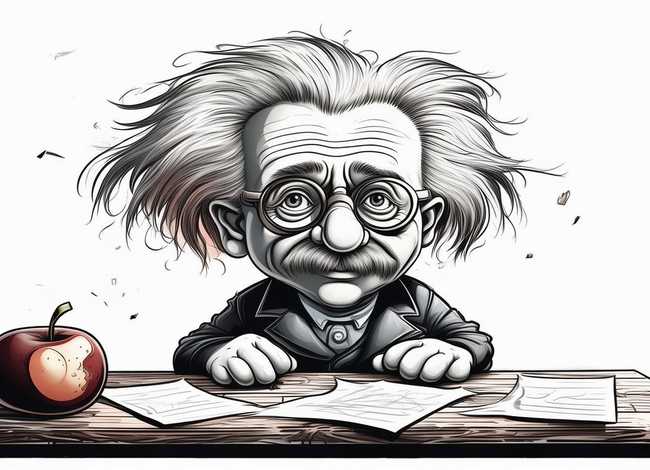 关于爱因斯坦的简笔画；关于爱因斯坦的简笔画怎么画