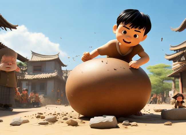 儿童故事司马光砸缸带拼音，司马光砸缸的故事原文拼音版