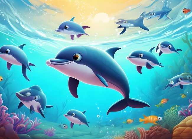 儿童绘本故事海豚、小海豚绘本故事