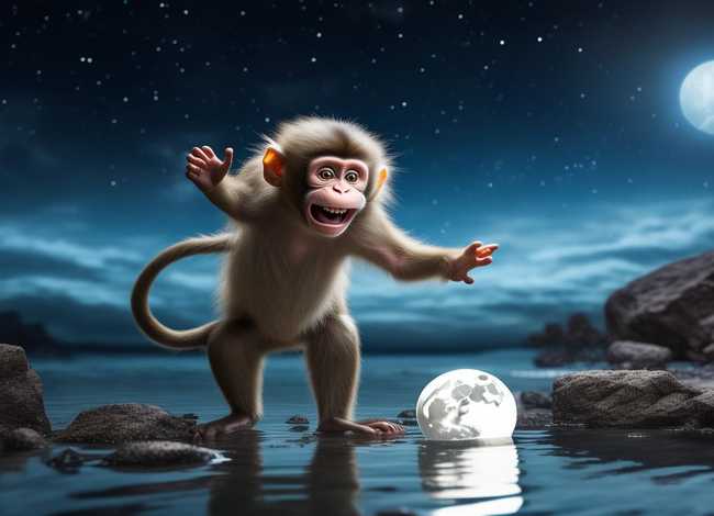 幼儿故事猴子捞月精简版；幼儿故事猴子捞月简短