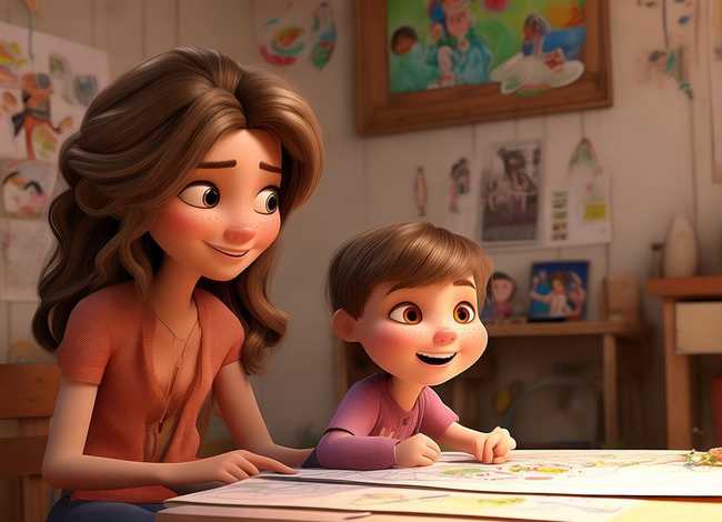 小朋友画妈妈的故事、小朋友画妈妈的故事怎么画