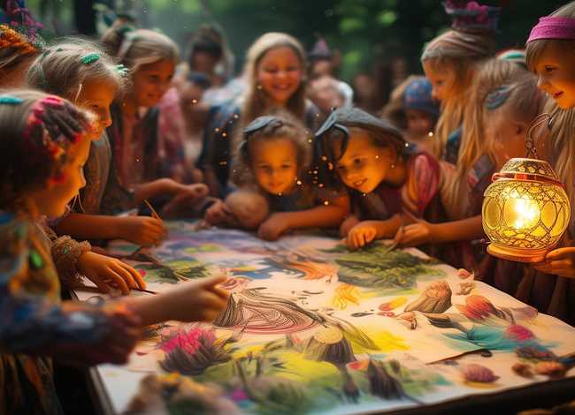 儿童童话节画画作品 儿童童话节画画作品图片