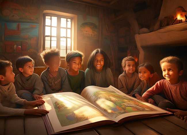 农村儿童之家讲故事主题、农村儿童之家活动图片