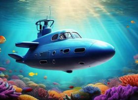 潜水艇的小故事 - 潜水艇在海底探险的小故事