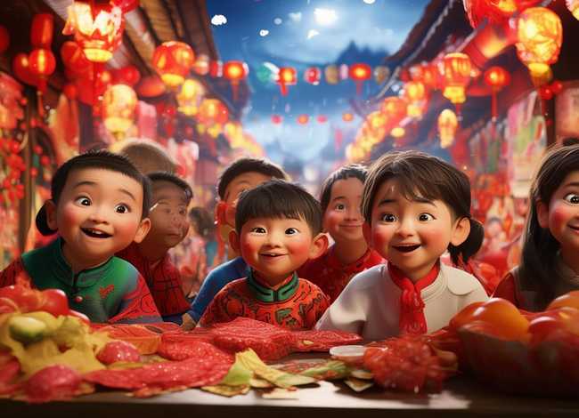 儿童过年古诗大全；古诗大全300首幼儿过年