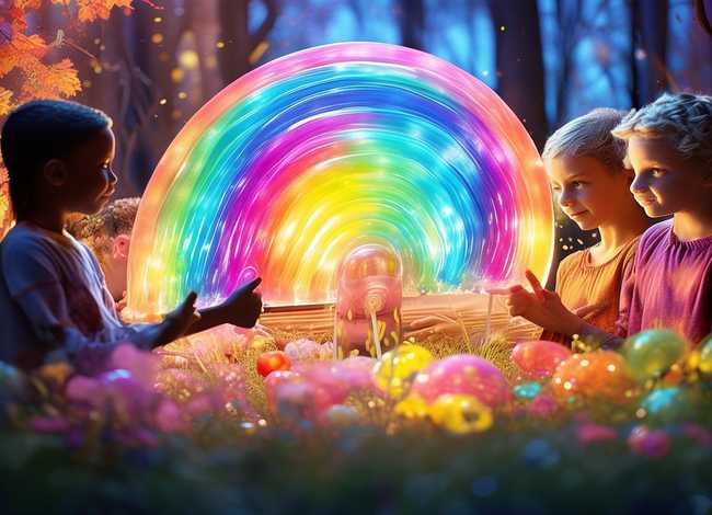 儿童彩虹果冻故事 - 彩虹糖果的故事