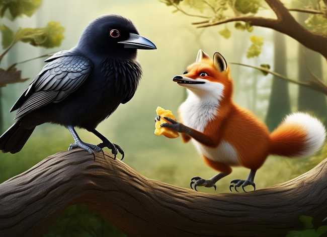 乌鸦与狐狸幼儿故事文字版，乌鸦与狐狸幼儿故事文字版视频