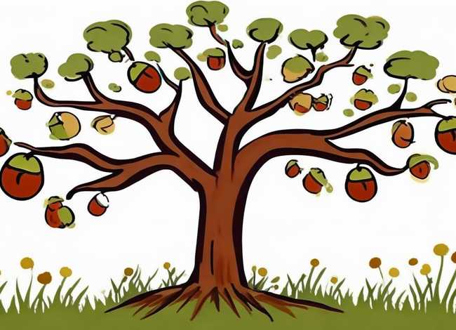 儿童板栗简笔画 板栗的画法儿童简笔