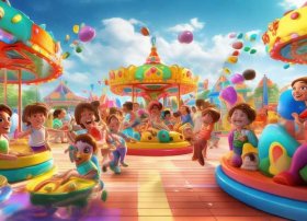 游乐场小孩活动故事，游乐场小孩活动故事视频