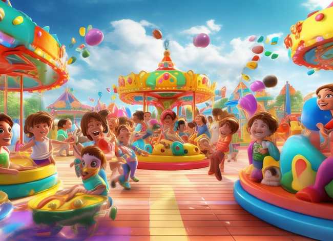 游乐场小孩活动故事，游乐场小孩活动故事视频