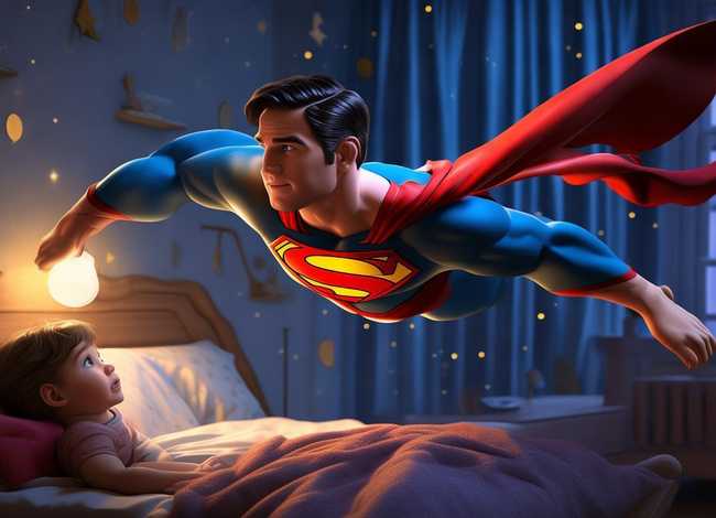 超人故事儿童睡前 - 关于超人的睡前故事