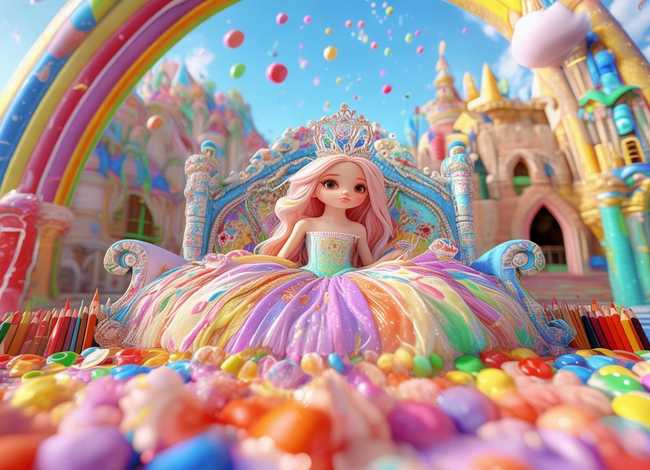 儿童填色画图片公主；儿童填色画图片公主怎么画