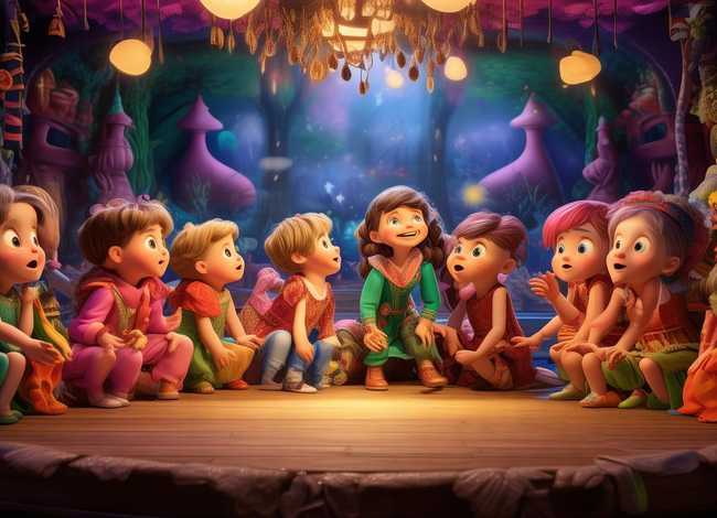 剧场儿童故事；幼儿园故事剧场