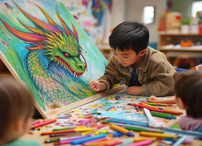 画龙点睛的故事幼儿园 - 画龙点睛的故事幼儿园形象思维阅读