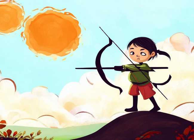 儿童后羿射日的神话故事；后羿射日的故事幼儿