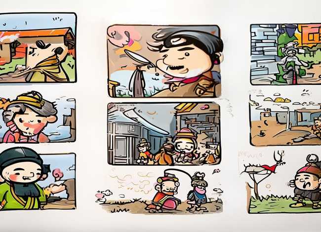 成语故事10幅简笔画 简单；成语故事10幅简笔画 简单图片