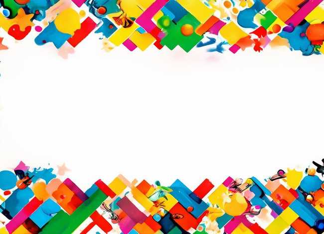 儿童画边框装饰图片，儿童画画边框图片