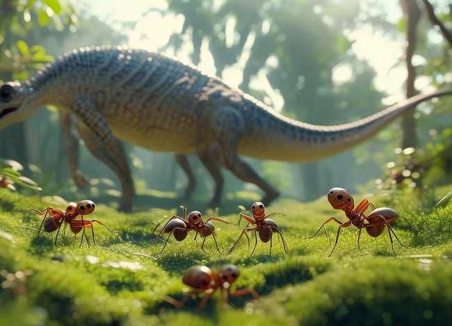 《蚂蚁的故事》绘本、《蚂蚁的故事》绘本恐龙图片