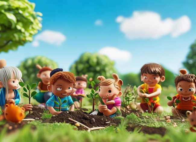 儿童动画种树故事，种树幼儿故事