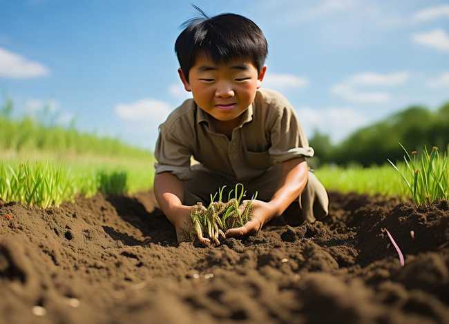 连环画儿童故事拔苗助长 - 幼儿成语连环画拔苗助长
