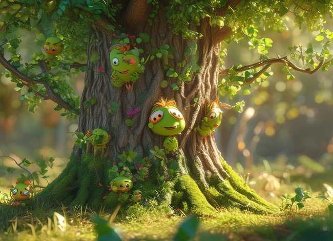 树妈妈和树叶娃娃儿童故事;树妈妈和树叶娃娃故事完整版 树妈妈和树叶娃娃儿童故事;树妈妈和树叶娃娃故事完整版