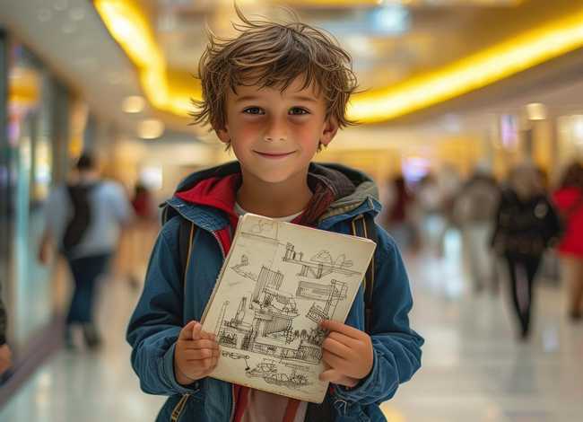 商场男孩的故事；与商场的故事