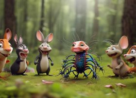 蜈蚣的童话；蜈蚣的笑话