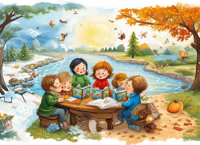 儿童四季故事课外阅读；课外阅读四季儿歌