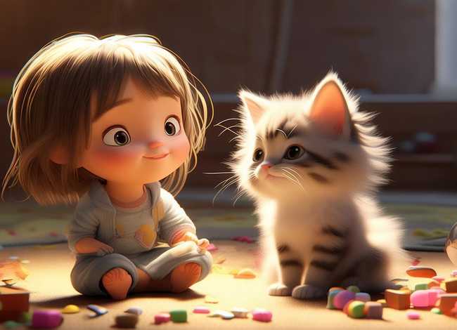 小猫的故事幼儿故事、小猫的故事幼儿故事绘画