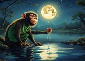 猴子捞月故事在线听、猴子捞月的故事在线听mp3