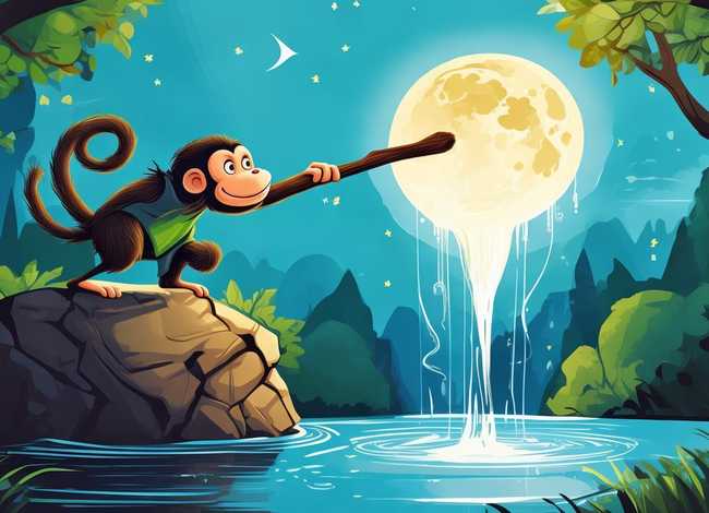 儿童故事猴子捞月亮改编（猴子捞月亮的故事改编）