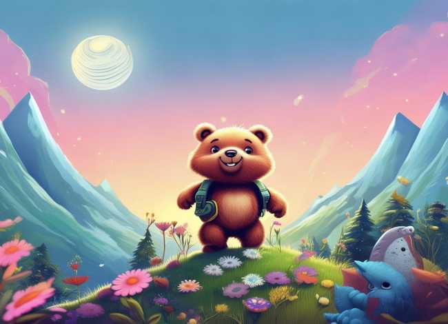 小熊爬山的故事儿童 三岁故事宝宝睡前故事文字小熊爬山
