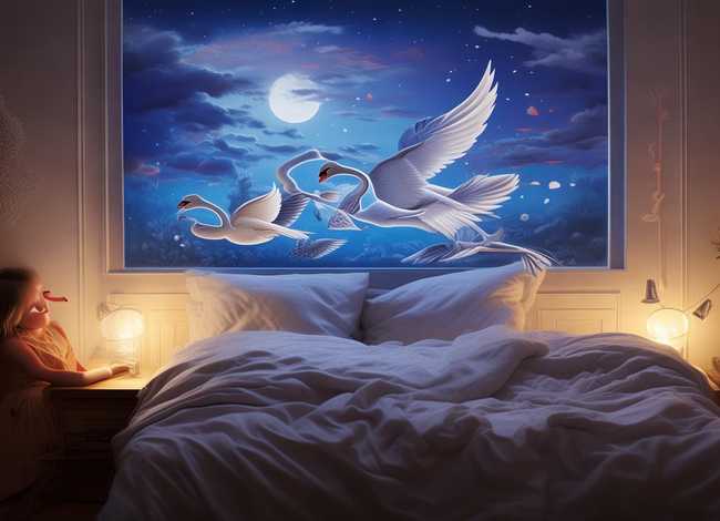 儿童睡前故事野天鹅下集；睡前故事野天鹅上下集