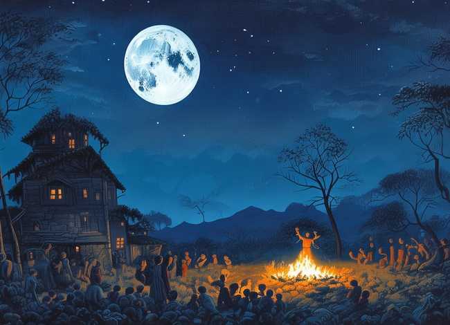 月亮传说民间故事，关于月亮的民间传说或神话故事