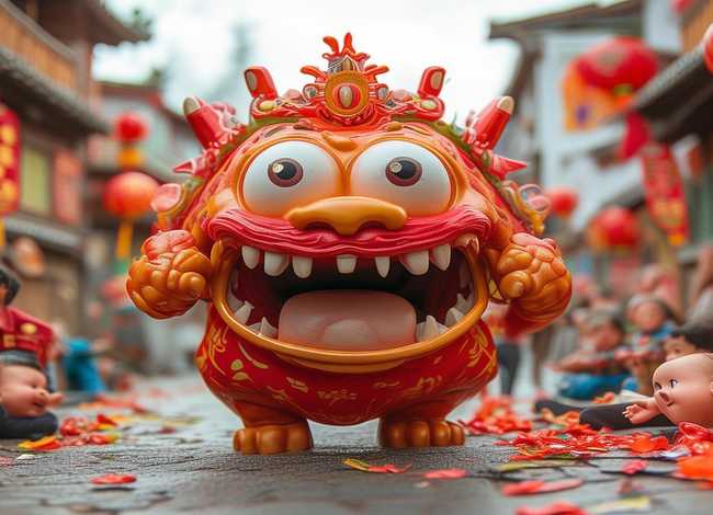 年兽儿童故事简易版；年兽故事简笔画