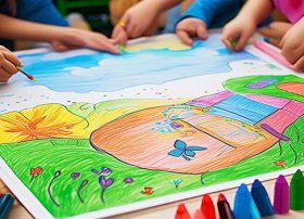 儿童彩铅画、儿童彩铅画大全简单漂亮