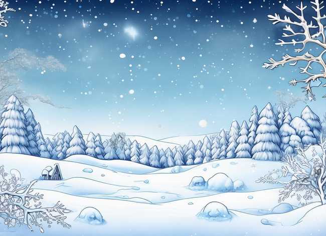 雪花的故事绘本图片，雪花的故事绘本图片简笔画