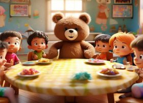 幼儿园故事小熊请客的故事；幼儿园故事小熊请客的故事视频