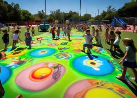 投影仪儿童游戏，儿童乐园投影仪游戏