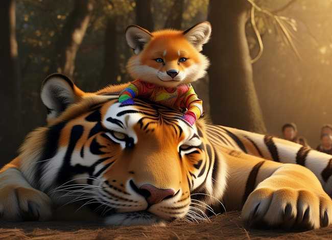 狐假虎威幼儿故事内容（狐假虎威寓言故事幼儿园）