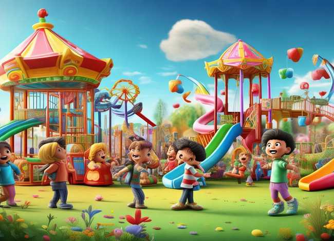 关于游乐场的故事绘本；关于游乐场的故事绘本图片