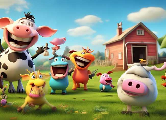 儿童绘本故事笑翻天的农场（笑翻天的农场剧本）
