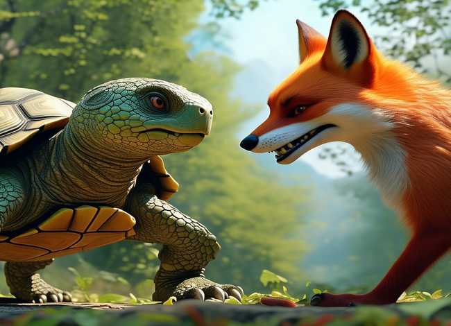 乌龟斗狐狸儿童故事；乌龟斗狐狸的故事