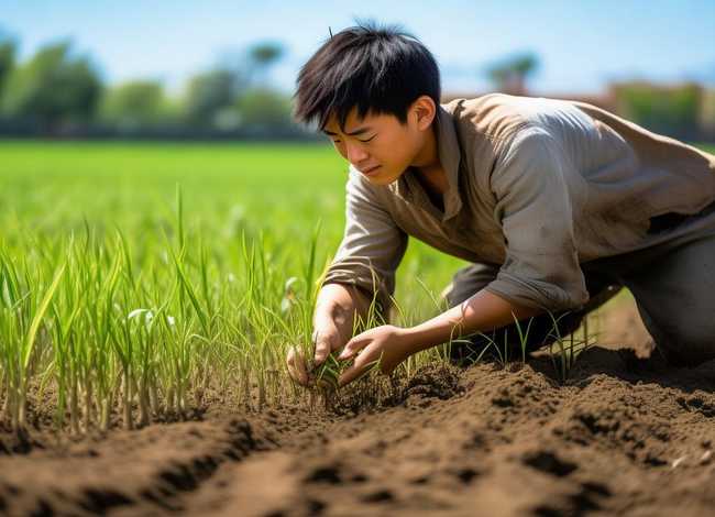 连环画儿童故事拔苗助长 - 幼儿成语连环画拔苗助长