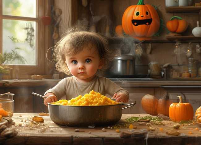 南瓜粥儿童故事 - 南瓜粥的故事