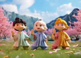 桃花源三结义的故事儿童版，幼儿故事桃源三结义