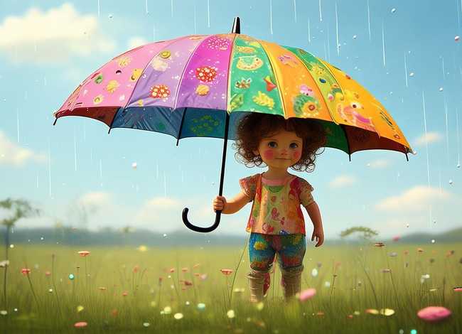 伞的幼儿故事；伞的幼儿故事图片