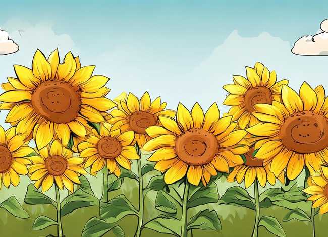 儿童向日葵图片、儿童向日葵图片怎么画
