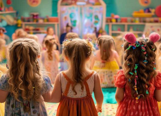 儿童故事表演发型、幼儿故事表演