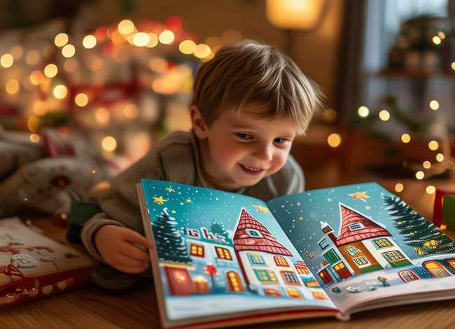 大卫圣诞故事书儿童（分享绘本故事大卫,圣诞节到啦!）